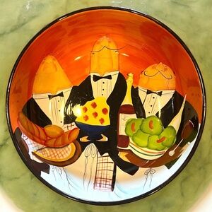 13" Pasta Serving Bowl “Dinner Is Served” by CERTIFIED INTERNATIONAL